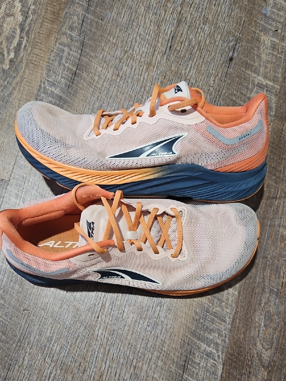Altra Women's Peach Orange Blue Athletic Running Shoes